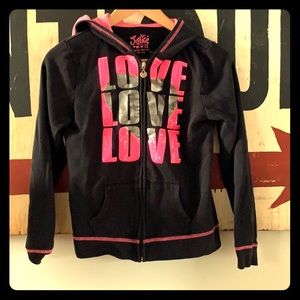 Girls Justice black hoodie